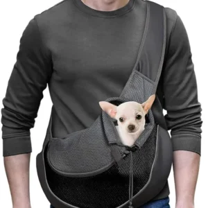 Mochila Transportadora De Mascotas Con Correa Ajustable Para